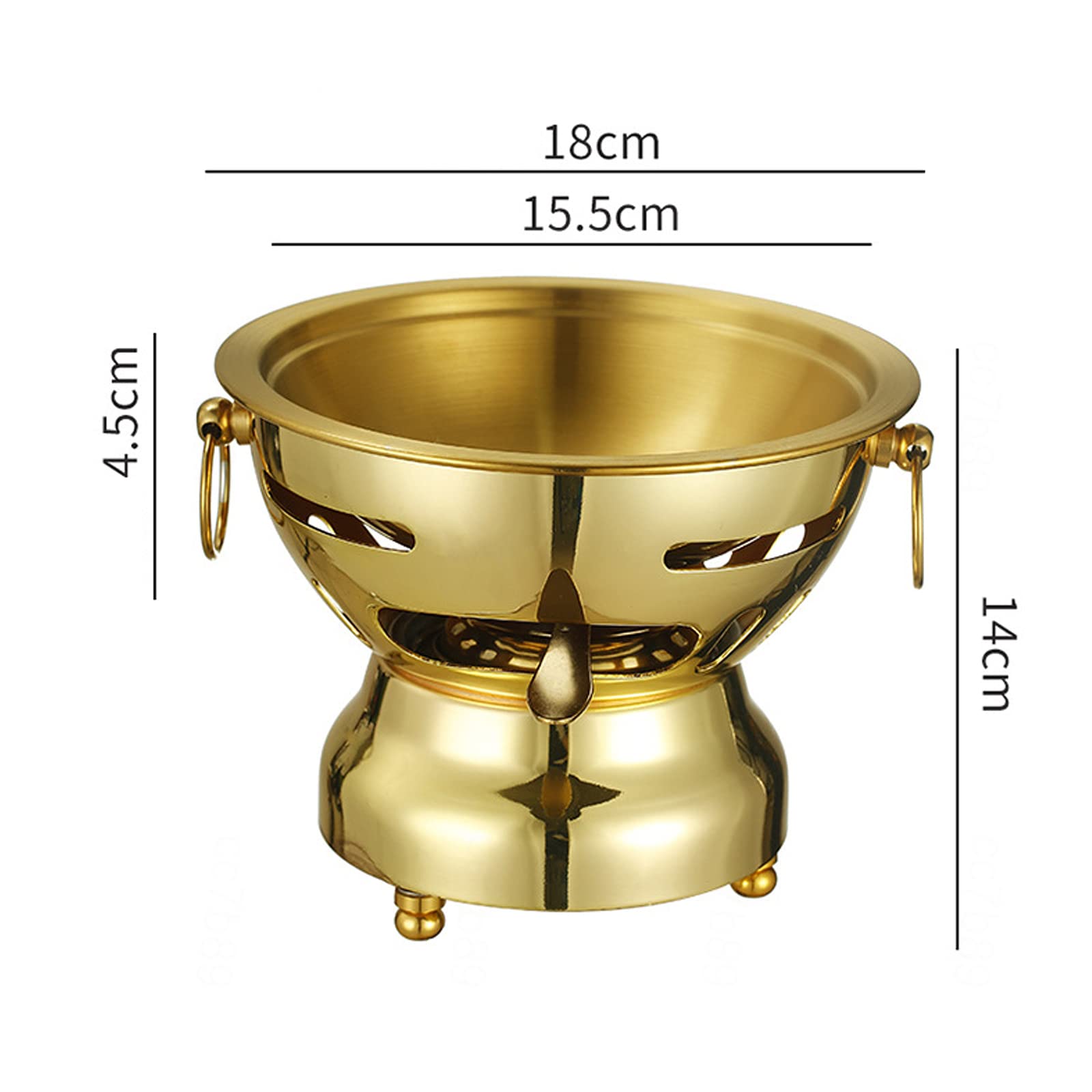 Hornillos de Acampada, hornillo de Alcohol Portátil con Olla, Mini hornillo de Camping Acero Inoxidable, Cocina de espíritu de Camping para Barbacoa, Picnic, Trekking,Silver