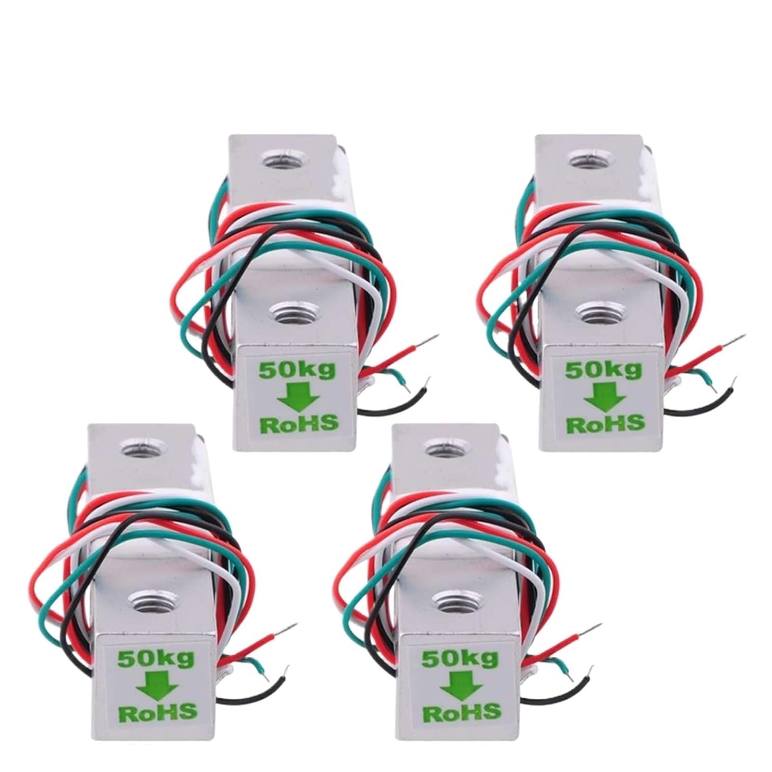 4PCS Load Cell 1KG 5KG 20KG 50KG Micro Weighing Sensor Electronic Scale Aluminum Alloy Weighing Pressure Sensor NJ6(4PCS 50kg)