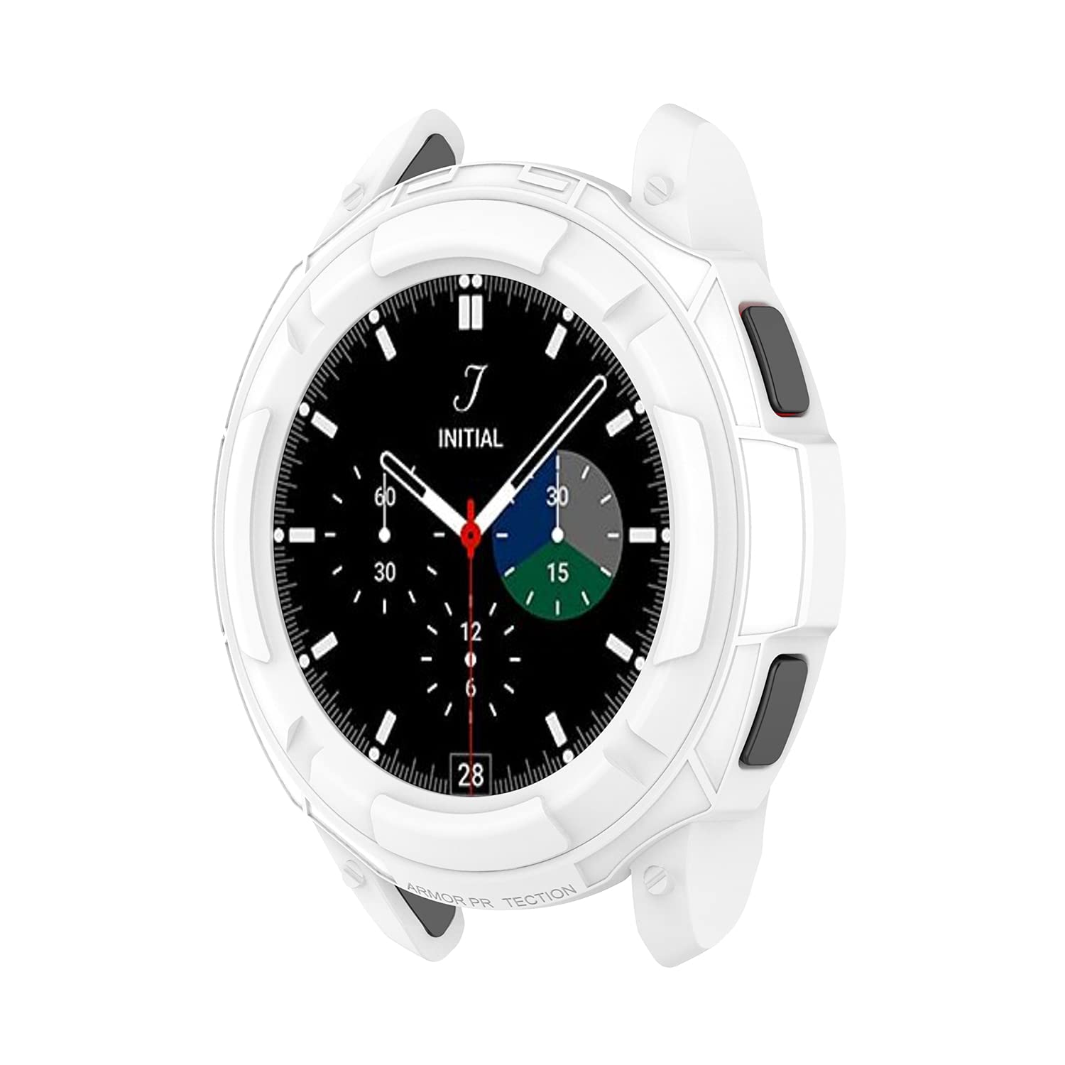 ECSEM Cases Compatible with Galaxy Watch 4 Classic 42mm 46mm Cover Soft TPU Bumper Anti-Scratch Protector Shell Smartwatch