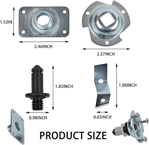 Miniatura 2 de WE25X205 Kit de rodamiento de tambor trasero para secadora GE Hotpoint WE25M40 AP2619300 PS267529 WE25M40 PS267583 AP2619102