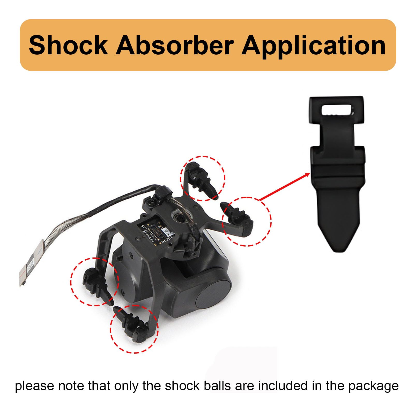 Supporto Ammortizzante Per Fotocamera Cardanico DJI Mavic Mini / Mini 2 / SE