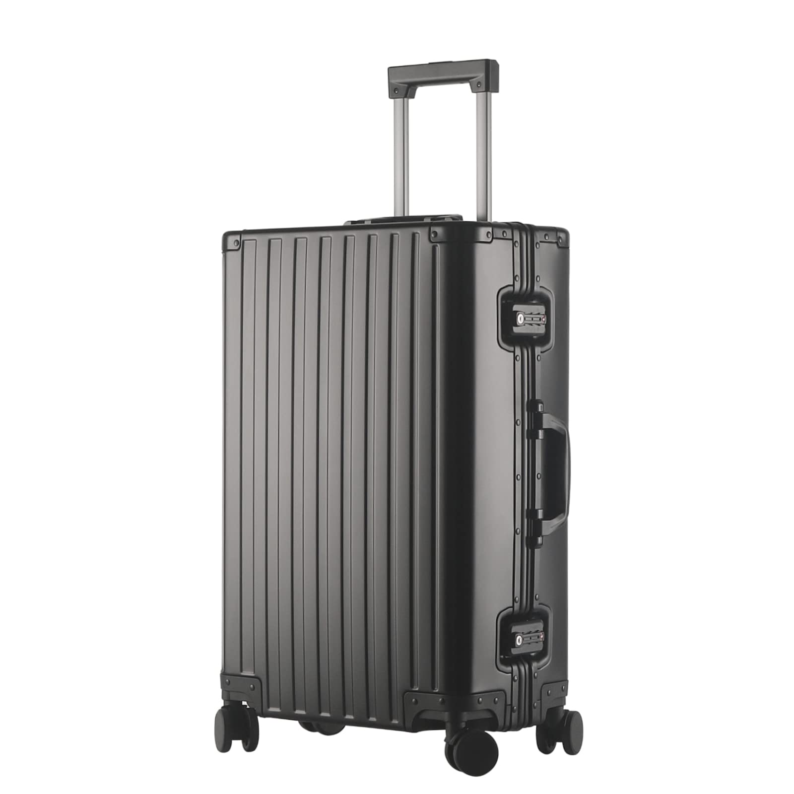 Sindermore Luggage, Aluninum Hardside Suitcase With TSA Lock (Black, 25 ...
