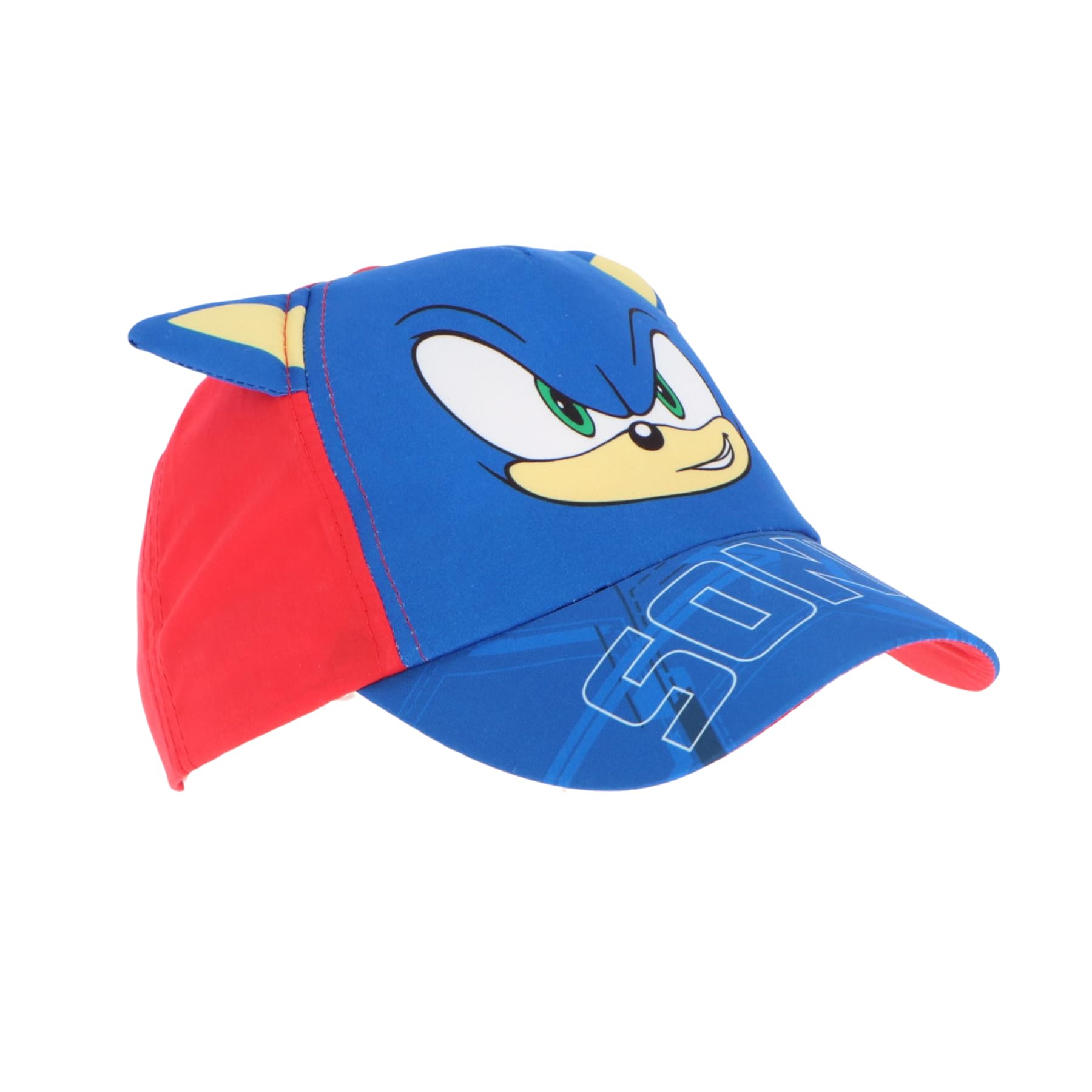 Mister License Company, S.l. Unisex Kids Blue, Red Sonic Kids Baseball Cap Boys Girls | Sonic The Hedgehog 3D Ears Hat | Adjustable Children’s Sun Cap | Lightweight Summer Cap For Kids