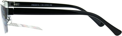 Miniatura 4 de Gafas de lectura progresivas de enfoque múltiple 3 poderes en 1 lector rectángulo medio borde