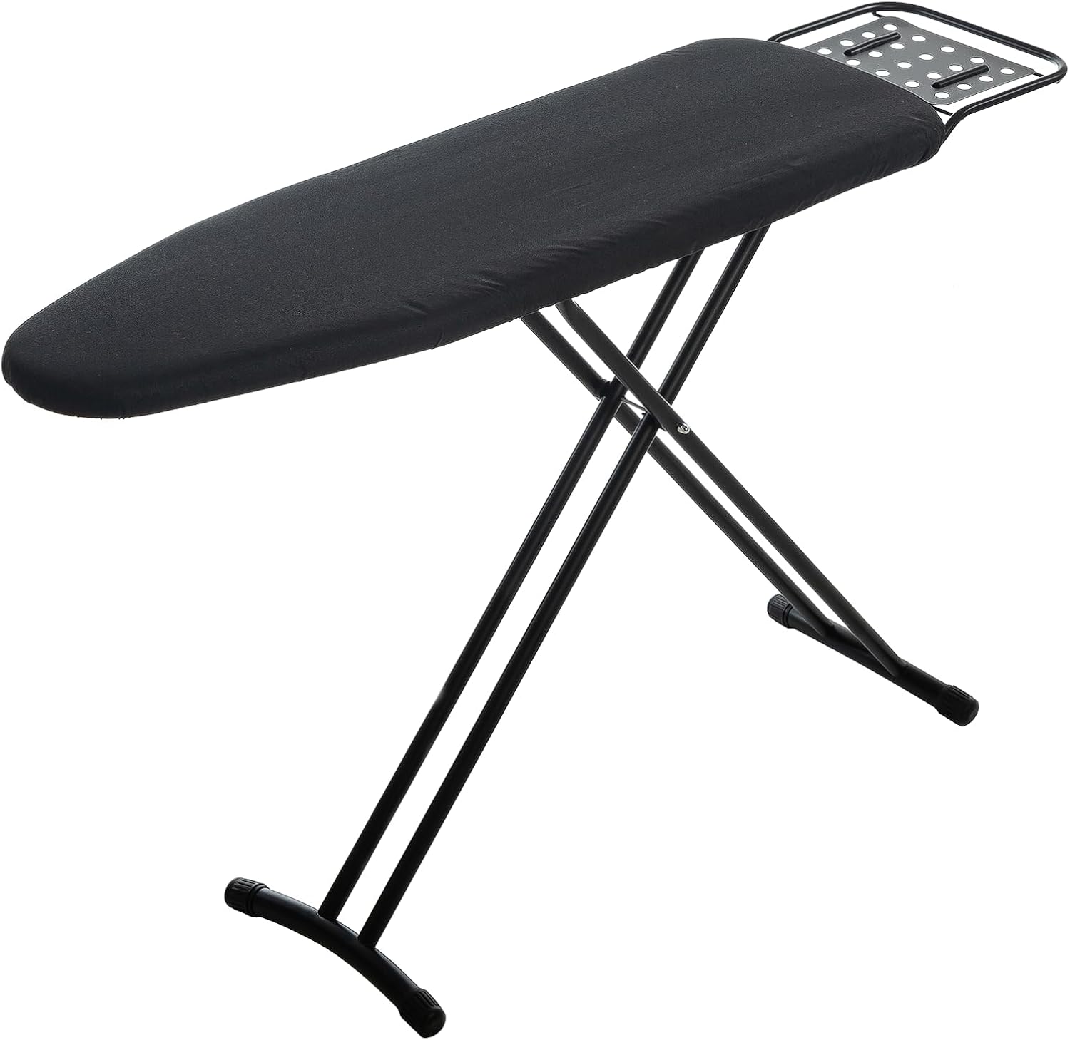 Ironing Board Full Size, RAINHOL 54"x13" Heavy Duty Compact Ironing Board with Iron Rest, Heat Resistant Cover with Ultra Thick Padding, Height Adjustable Sturdy Iron Stand, Black Classic-Black