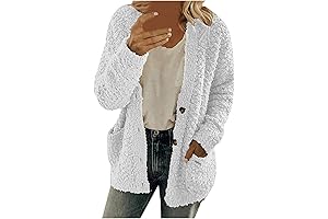 Jacket Women Open Front Fleece Jackets
