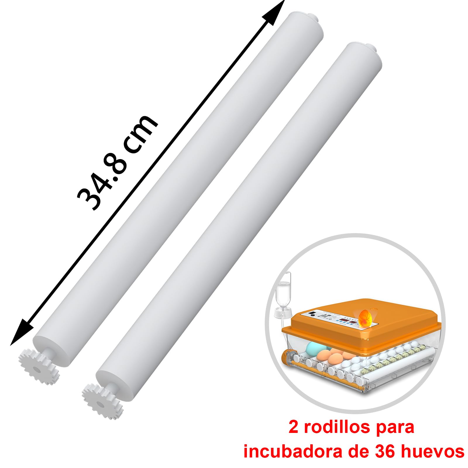 Rodillos para 36 incubadoras