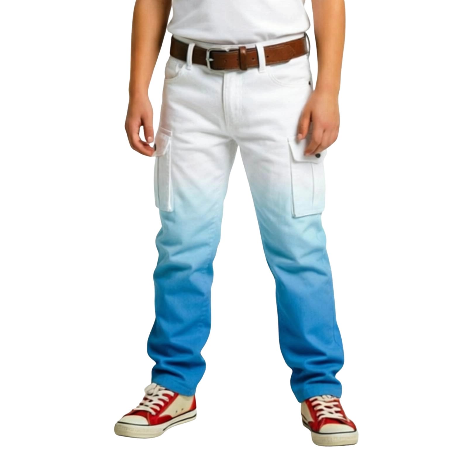 Pantalon cargo garçon haut de gamme avec ourlet ajustable résistant