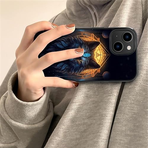 Miniatura 5 de Cvkoyhl Funda compatible con iPhone 13 Mini, diseño de lobo bajo el cielo estrellado para iPhone 13 Mini, fundas para hombres y mujeres, diseño de