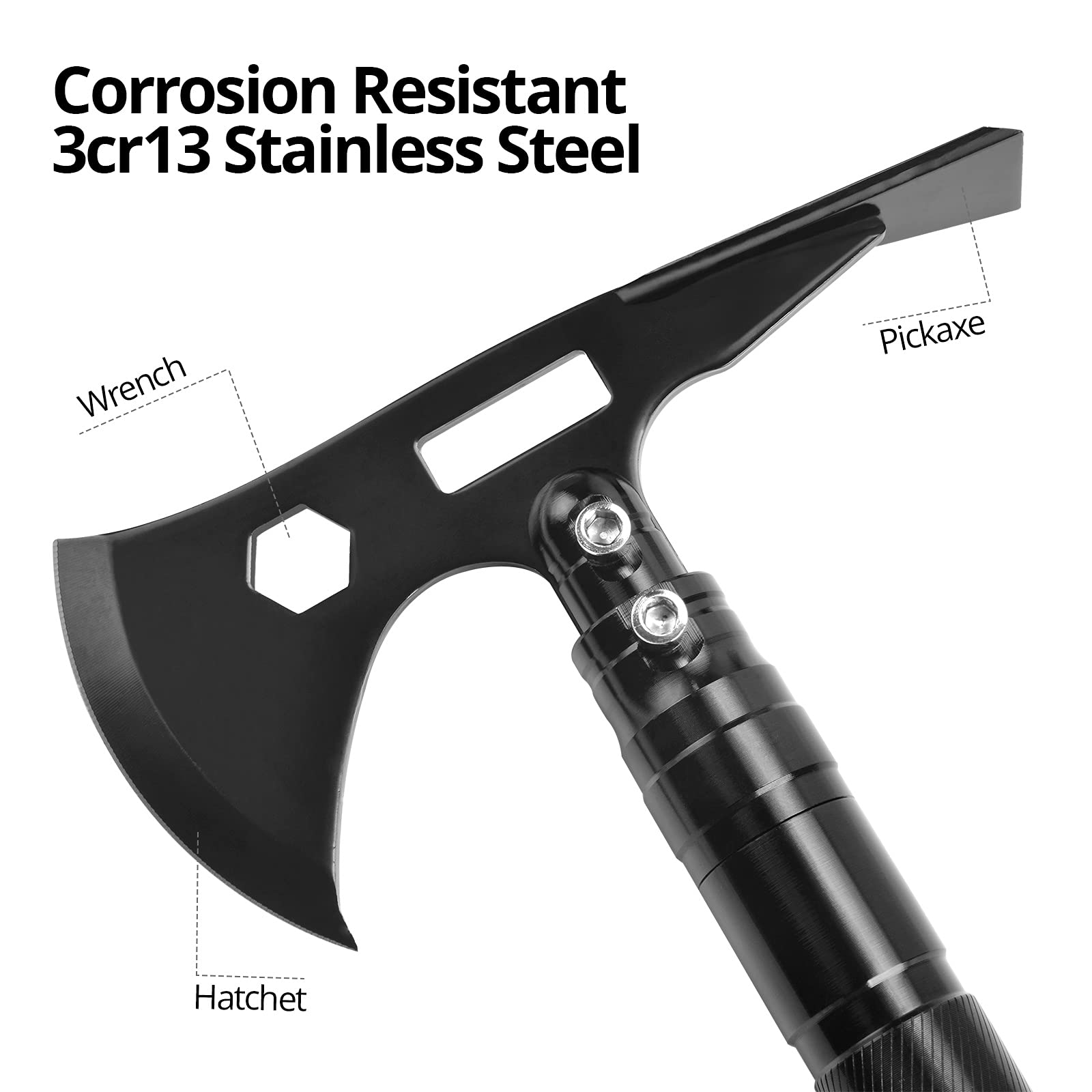 Extremus Viper Survival MultiTool, Shovel, Axe, Flashlight