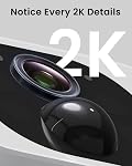 ANRAN Caméra de sécurité solaire sans fil extérieur - 2K HD pour la maison/la ferme/la maison de guerre, IP67 Imperméable avec Color Night Vision, PIR Détection humaine, 2-Way Parler, Fonctionne avec Alexa, Panneau solaire embarqué