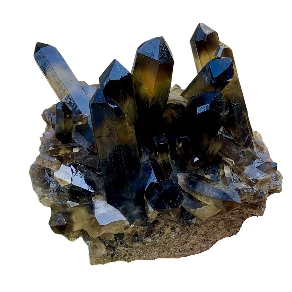 YLQUXEUV 1pc 200-300g Transparent Quartz Cluster Spiritual Sample