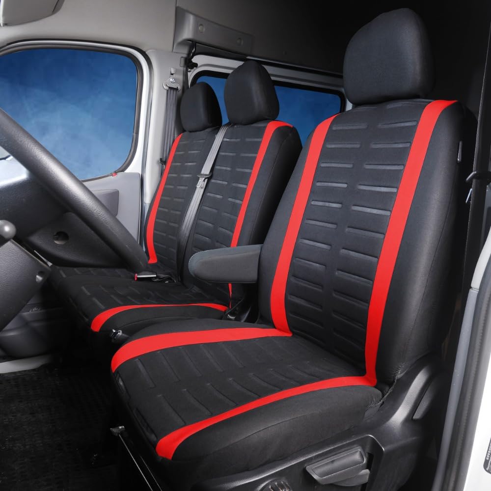 QIZUN 1+2 Car Van Seat Covers for Renault Kangoo (ab Bj.2008+Facelift)