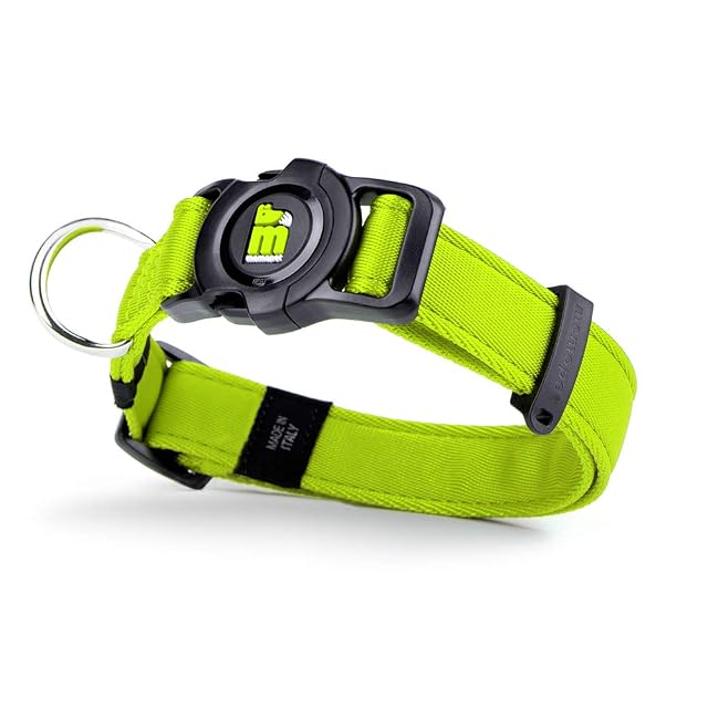 MyFamily Collar De Perro Ajustable De Poliéster Made In Italy, Los Datos Maestros De Tu Perro Siempre Contigo