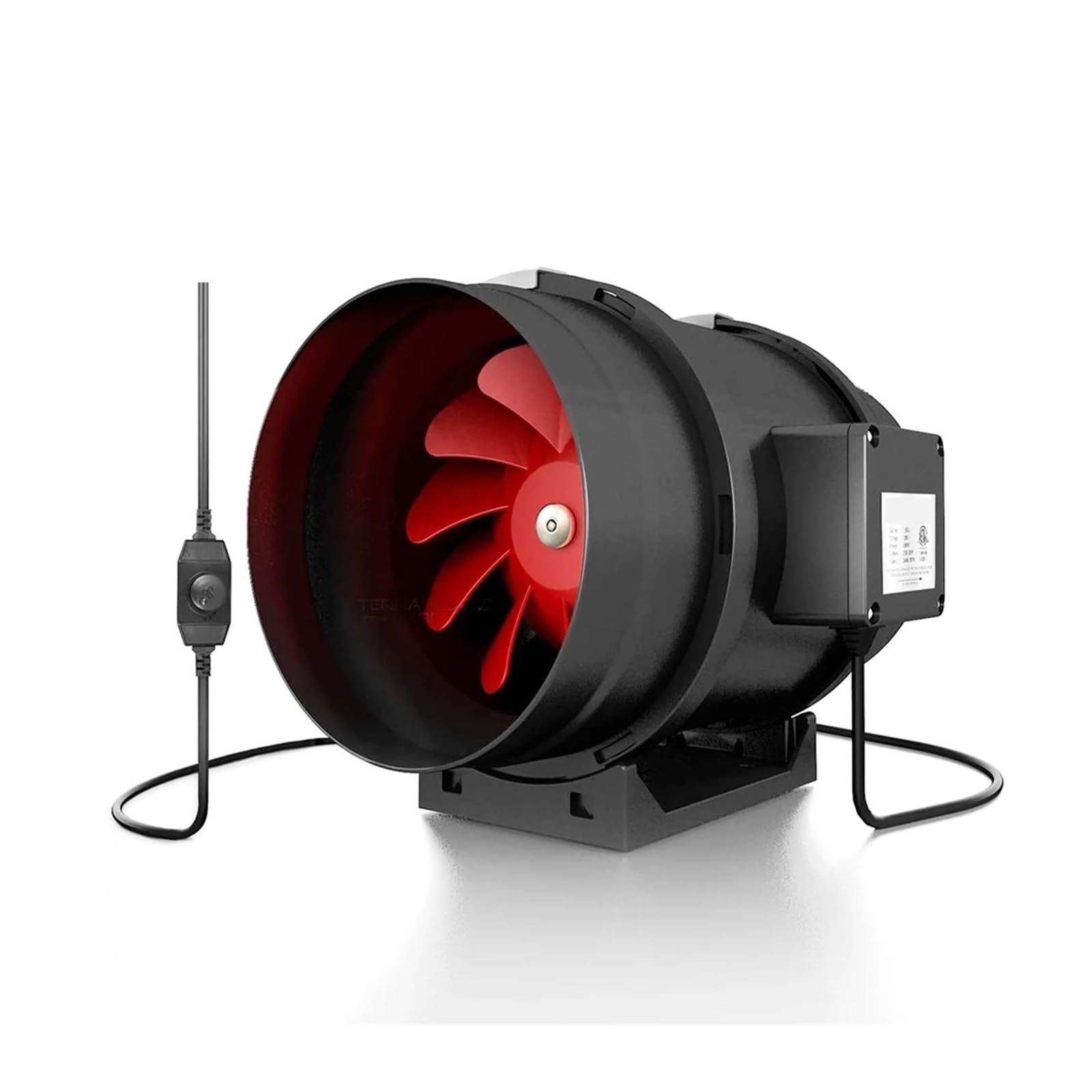 Ventilador de extracción de conductos, Ventilador En Línea De Plástico Silencioso del Respiradero De Escape De La Fan del Conducto De 6 Pulgadas, De Poco Ruido para sótanos, baños, cocinas