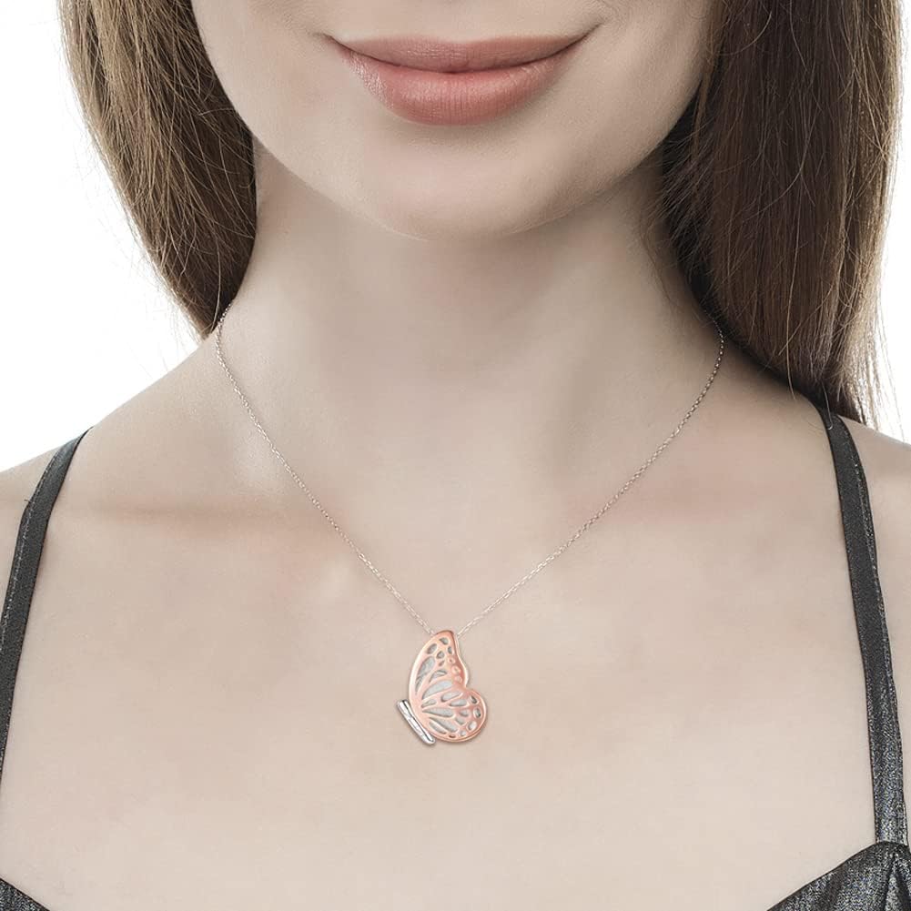 APOTIE Sterling Silver Locket Urn Necklace for Ashes S925 Butterfly Keepsake Holds Pictures for Women Photo Memorial Cremation Jewelry Gifts for loss loved one - Image 5