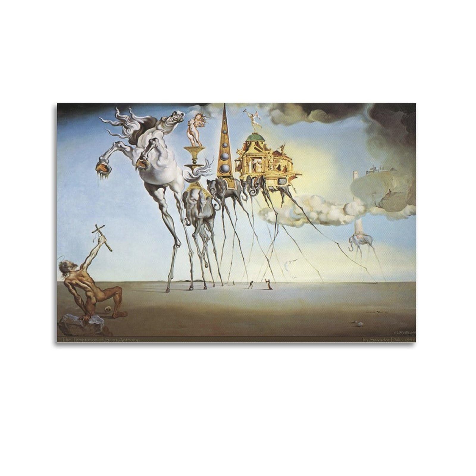 Amazon.com: Salvador Dali Famous Art poster The Temptation of St