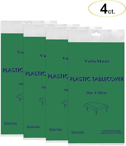 Miniatura 8 de Party Essentials ValuMost - Mantel de plástico disponible en 36 colores, 54 x 108 pulgadas, color lavanda