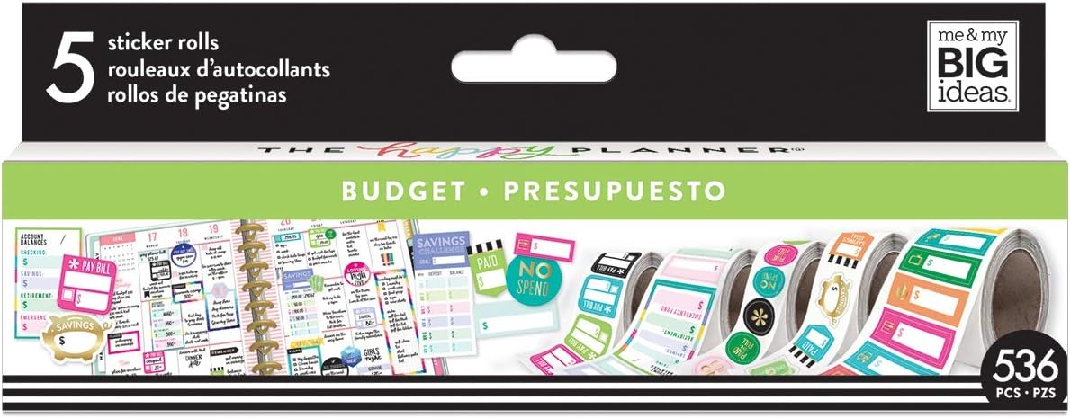 Me & My Big Ideas Happy Planner Sticker Roll-Budget