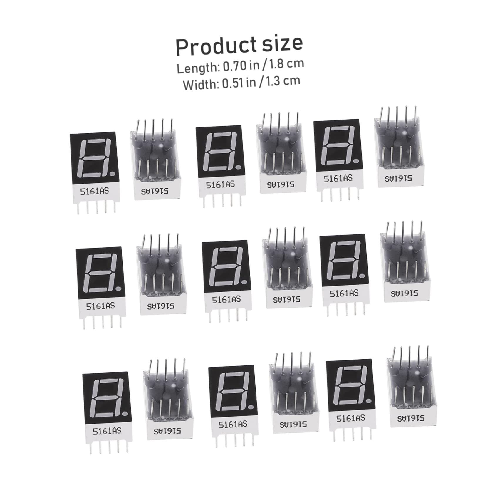 Cabilock Tube Display Module 20pcs Led Display Drive Tube Red Light Common Anode Low Voltage Assurance Lightweight