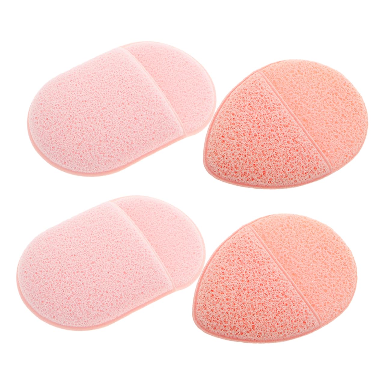 PACKOVE 2Sets Exfoliating Facial Sponges Gentle Face Cleansing Makeup Removal Pads for Women Men Soft Skin Care for Daily Use Droplet