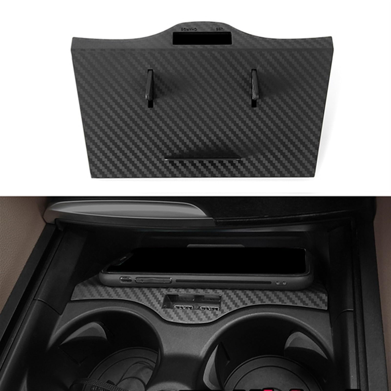 Adapter ładowarki samochodowej USB Bezprzewodowa ładowarka samochodowa QI, do BMW, serii 5 6 F10 G30 G38 G32 GT 2017 2018 2019 Uchwyt na telefon, do inteligentnego, Sensing Mobile Support