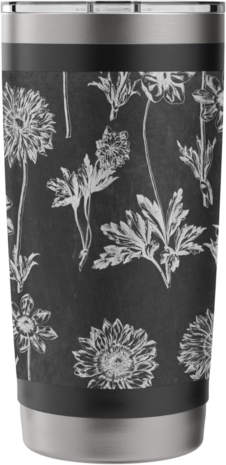 Botanical Aesthetic Design Stainless Steel Insulated Tumbler - Image 2