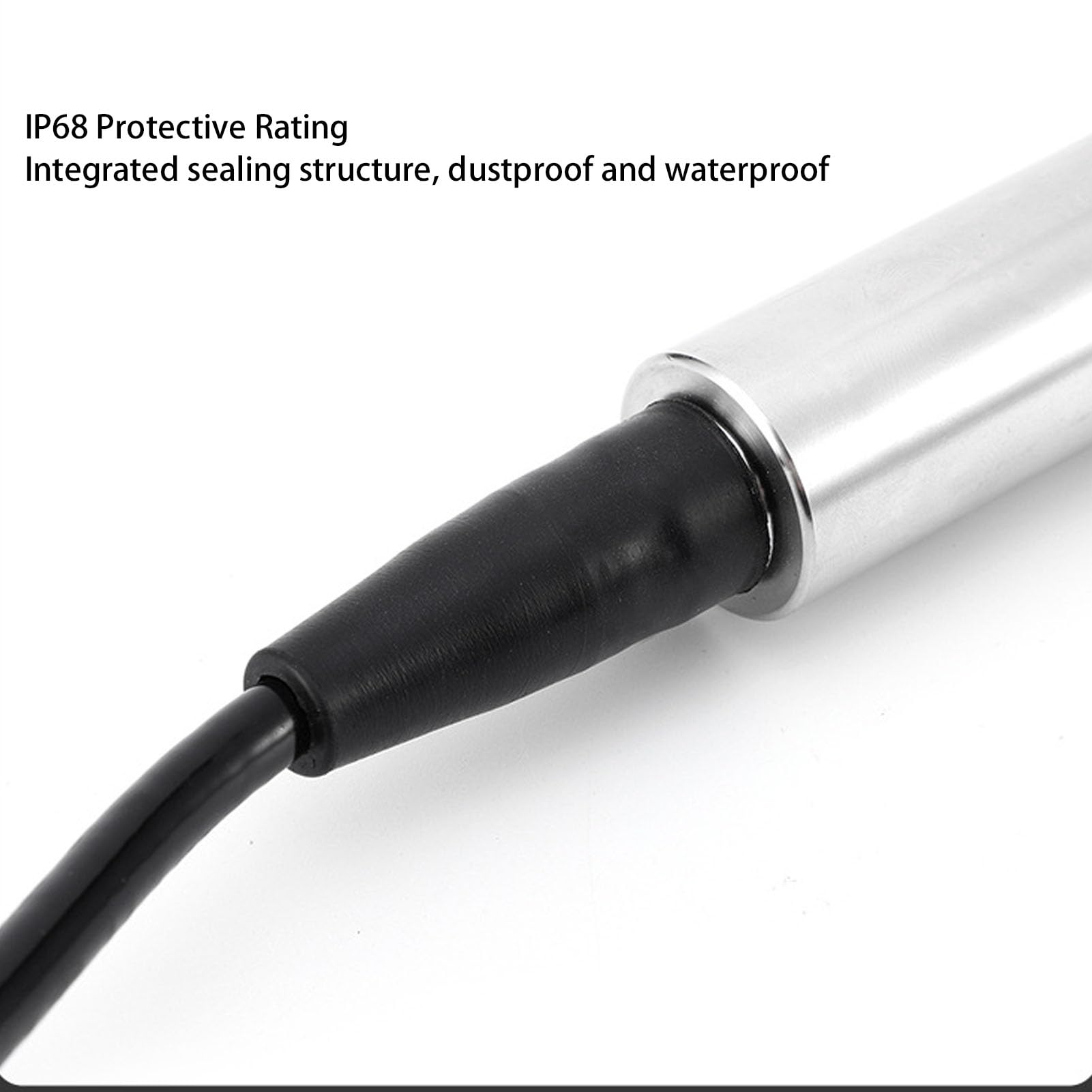 SEAFRONT Transmetteur de Niveau de Liquide à Enfiler, Sonde en Acier Inoxydable, Capteur de Niveau D'eau, Haute Précision, étanche IP68, DC 12-30 V, 4-20 MA (0-4m)