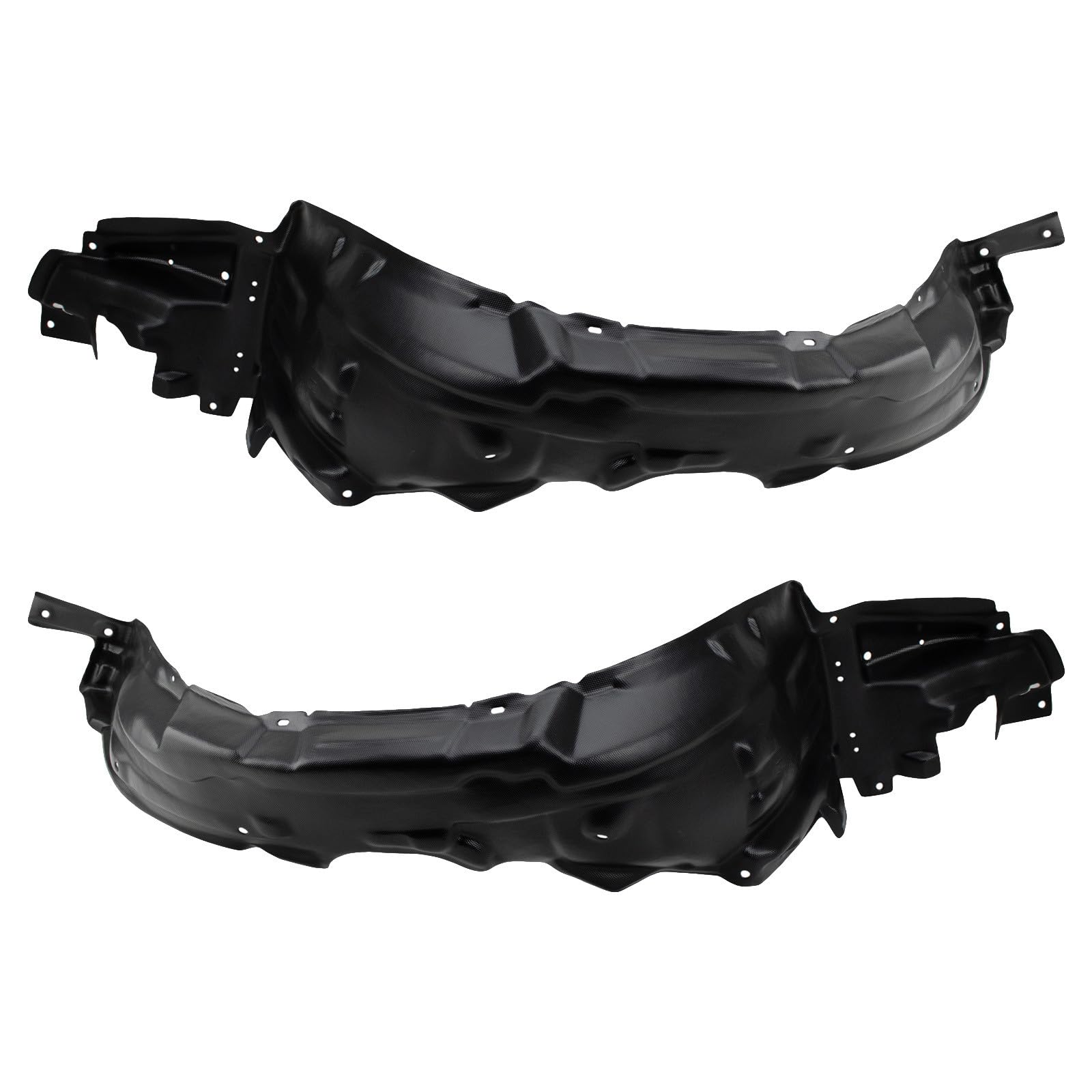 TRQ Front Driver and Passenger Side Inner Fender Liner Set | For 2004-2009 Toyota Prius