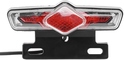 Miniatura 9 de Luz de señal de advertencia de bicicleta eléctrica de 36V-60V, luz trasera de bicicleta eléctrica, señal de advertencia dos en uno, señal de