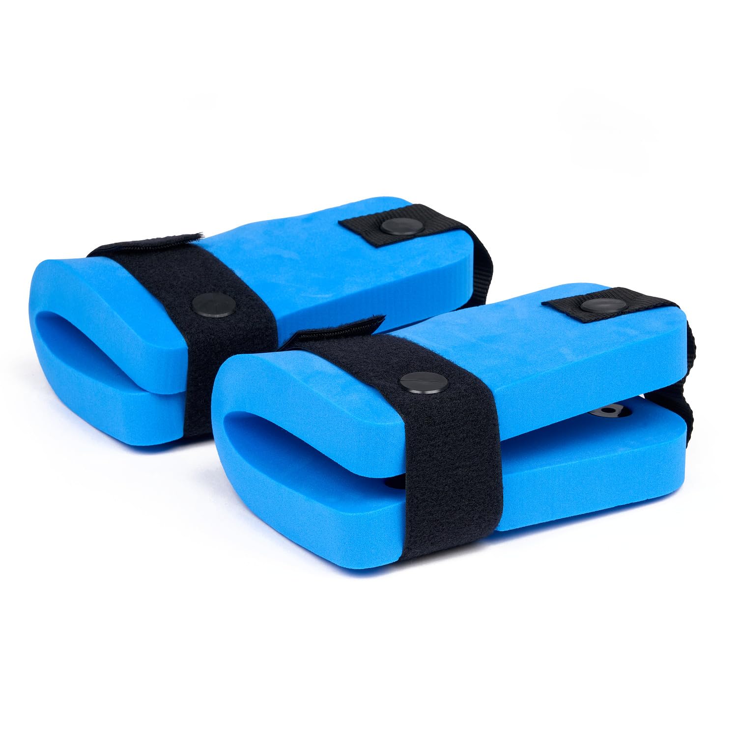 Sport-Thieme Beinschwimmer Paar in L oder XL | Für Aqua-Jogging, Aqua-Fitness | Max. Auftrieb u Robuster Schaumstoff + Klettbändern | Blau | Markenqualität