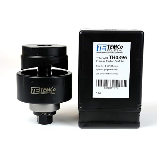 Miniatura 2 de TEMCo TH0396-2 pulgadas - Unidad de perforador de perforación con perno de extracción manual (2.42 pulgadas, tamaño real del agujero)