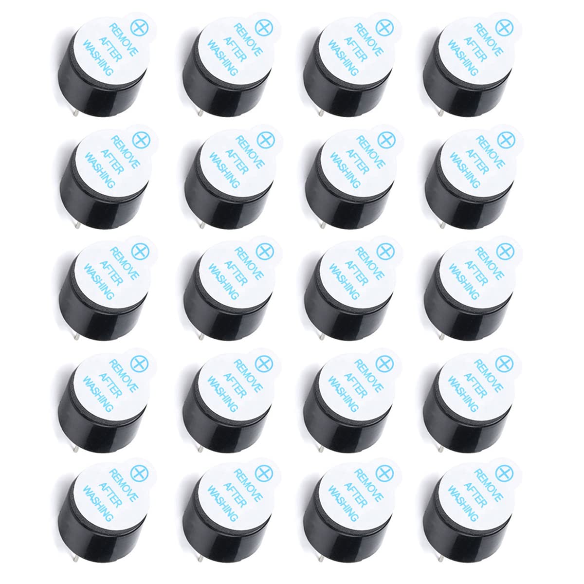 Hailege 20 sztuk 5 V Wbudowany brzęczyk aktywny Syrena Syrena Głośnik Elektromagnetyczny brzęczyk 12 * 9,5 mm