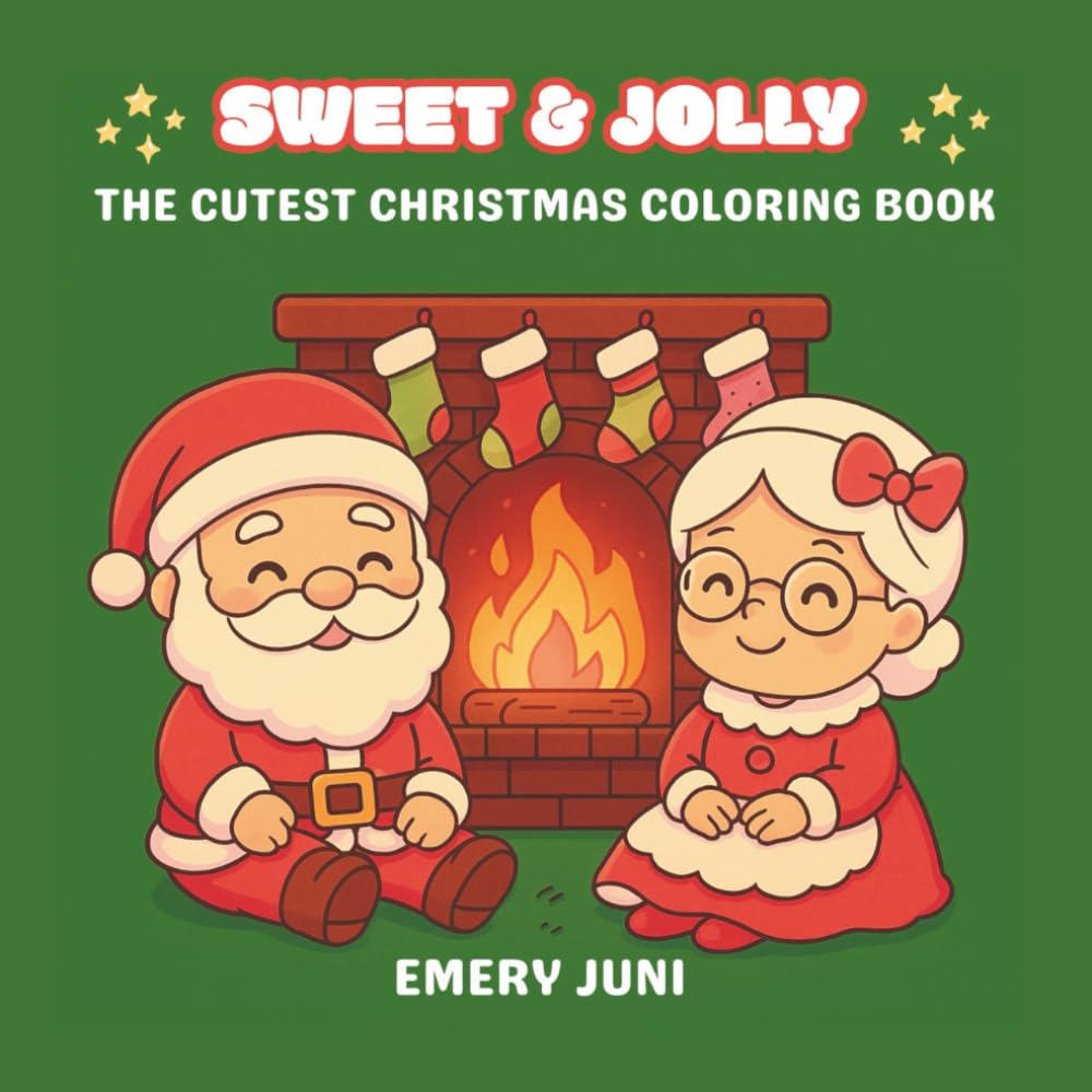 Sweet and Jolly: The Cutest Christmas Coloring Book For Adult and Teens with Relaxing Designs