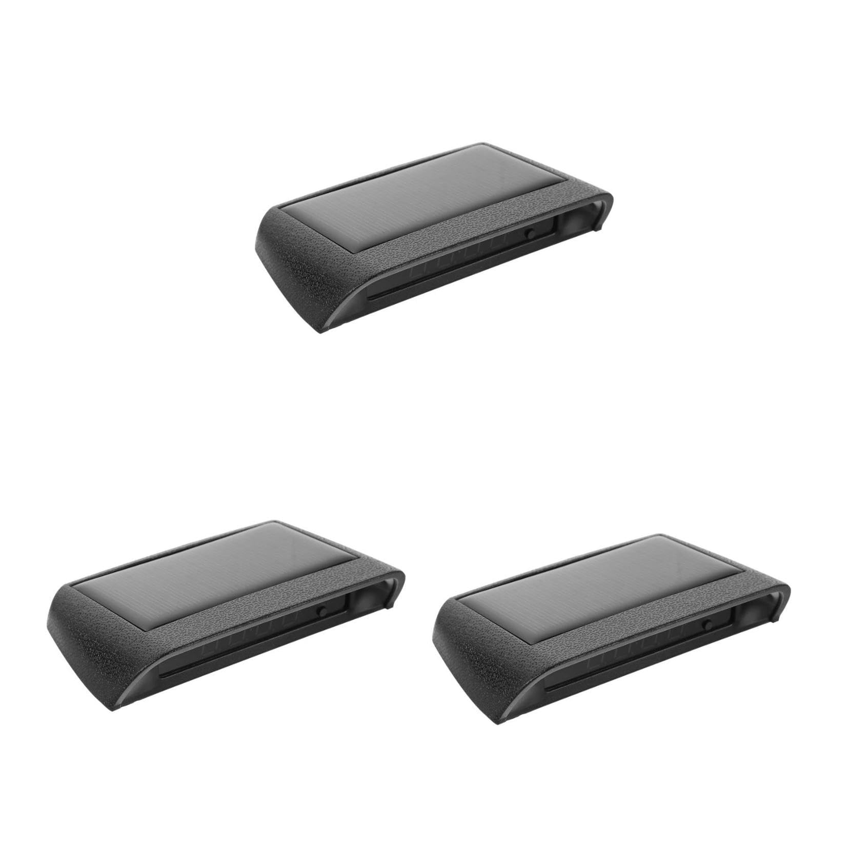 ULTECHNOVO 3piezas Reloj De Coche Solar Reloj Electrónico De Alta Precisión Para Tablero De Vehículo Fácil Instalación Sin Cableado