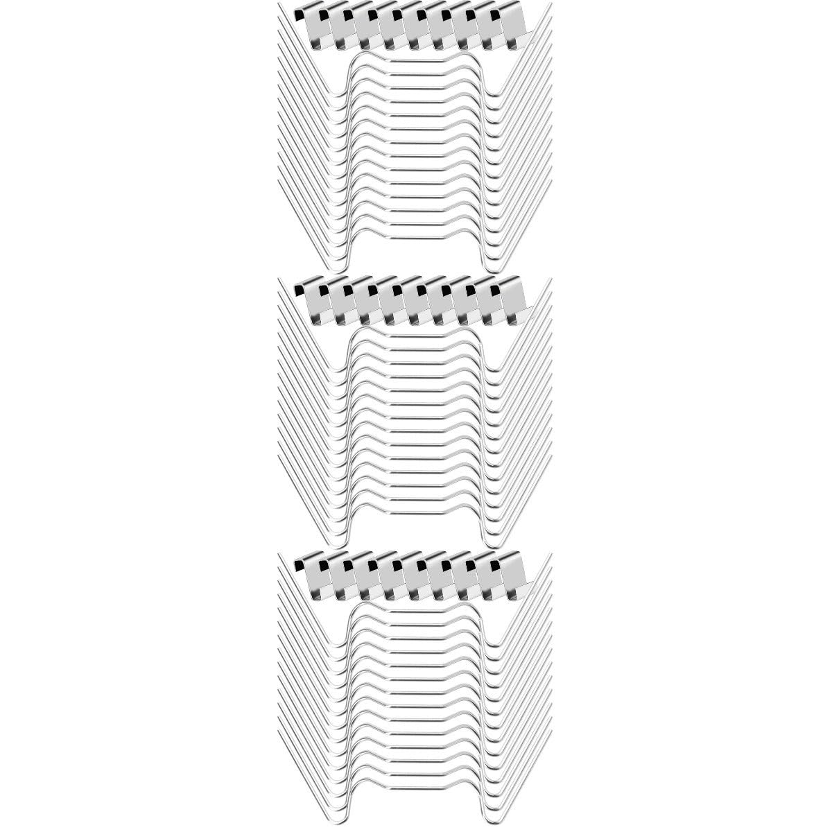 ibasenice 150 Ensembles Clips de Fixation Acier Inoxydable pour Panneaux de de de Clips Z et W Accessoires Pratiques pour et