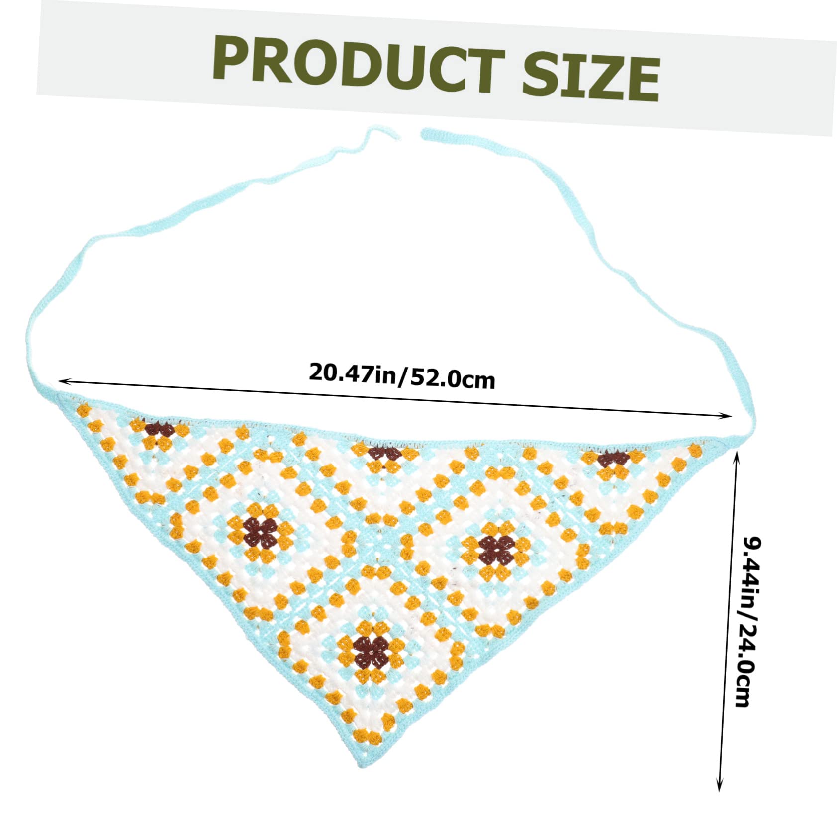 POPETPOP 5 Pezzi Bandana Per Donna Sciarpa Per All'uncinetto Elegante Accessorio Avvolgente