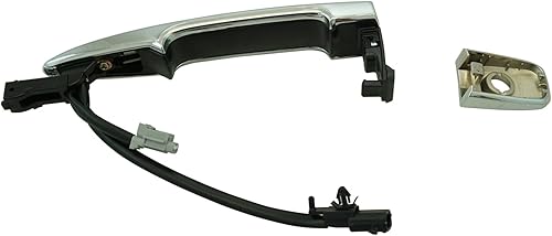 Miniatura 213 de TRQ Manija de puerta exterior delantera izquierda plateada para el lado del conductor compatible con Nissan 370Z 2009-2017