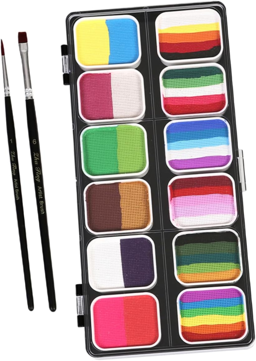 1 Set Children's Face Painting Face Makeup Pigment Face Paint Pigment Painting Makeup Palette Makeup Paint Palette Face Oil Paint Face Painting Kit Makeup Painting Kit Toner/211