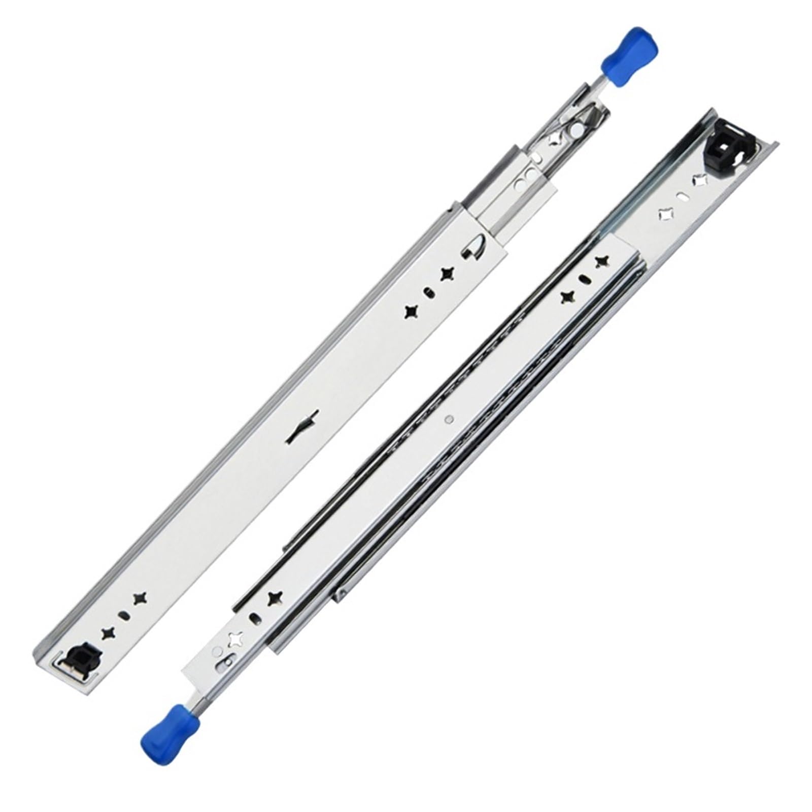 Guide for cassetti for carichi pesanti da 10" a 50" con cuscinetto a sfere di bloccaggio - Estensione completa, 1 paio(1100mm)
