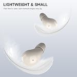 Invisible Sleep Earbuds, Smallest Sleep Headphones for Side Sleepers Low Profile Tiny Micro Discreet Hidden Earbuds for Work, Wireless Mini for Small Ear Canals Light Skin