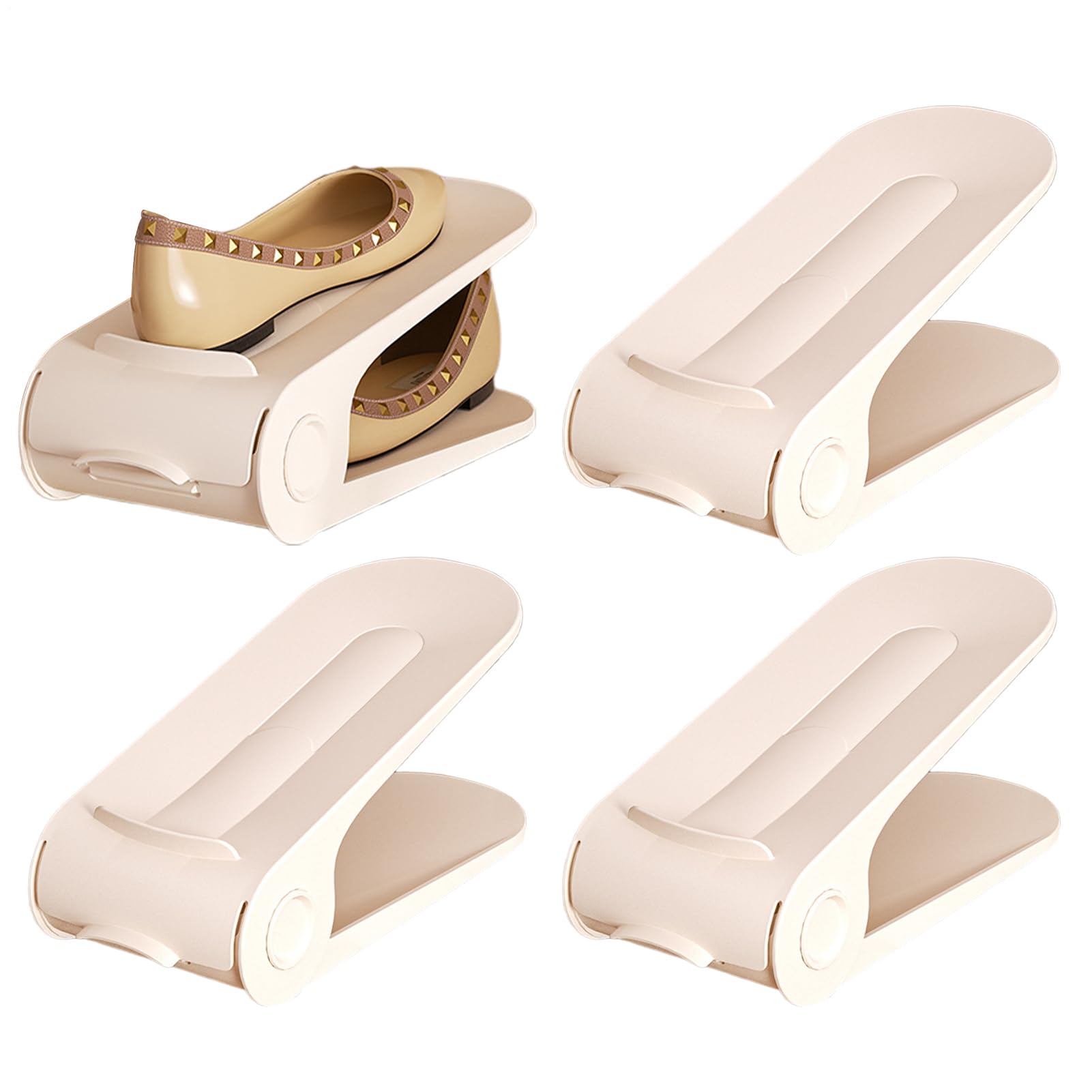 Double couche compartiments pour chaussures réglables et durables