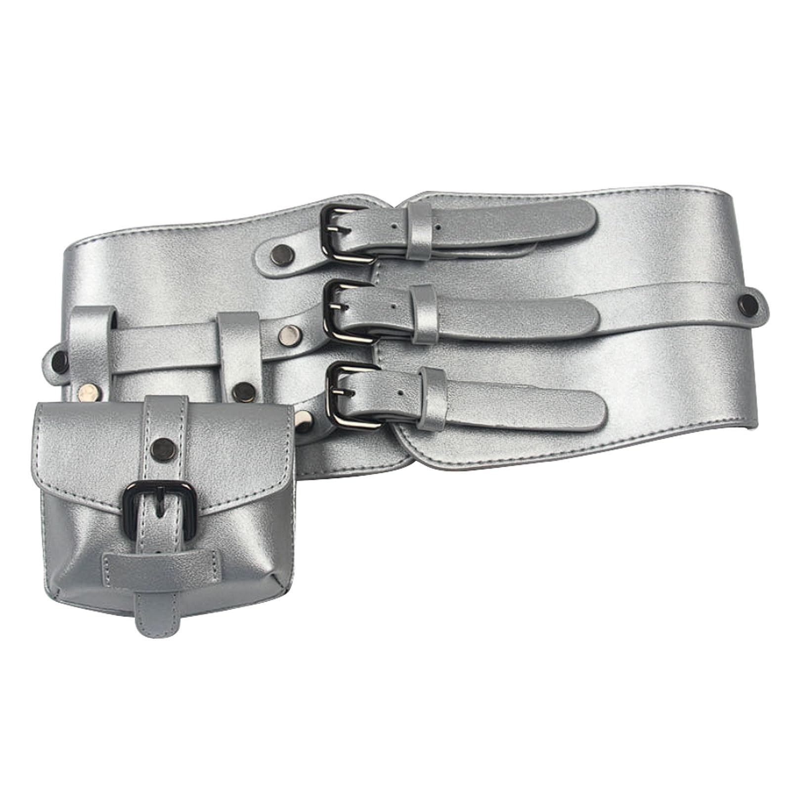 esmen Ceinture décorative for femme, ceinture en similicuir PU for robes, costumes, t-shirts, corset réglable Mains libres
