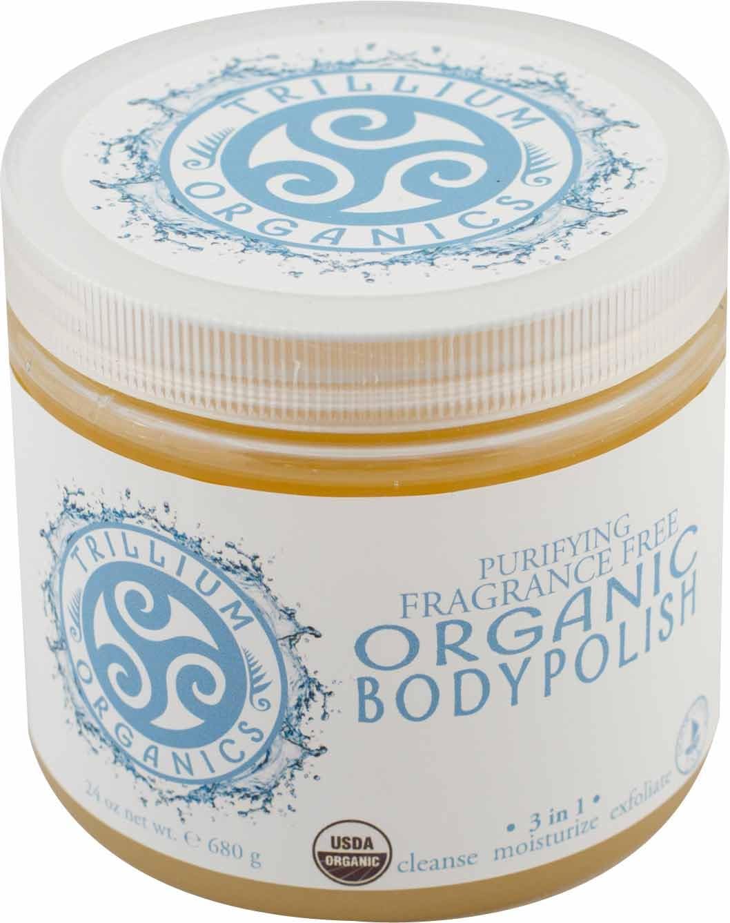 Trillium Organics Organic Body Polish Fragrance Free Salt Scrub - Unscented - 24 Ounce