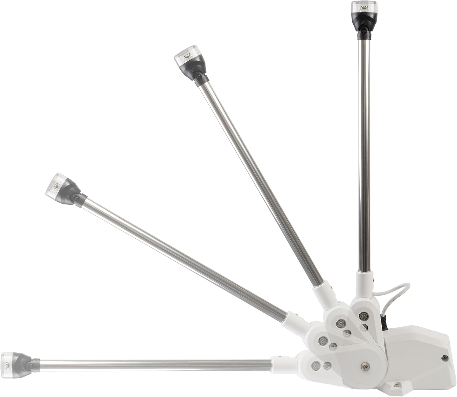 Attwood 6100-LT-7 PowerBase Automatic Folding Light Base, White