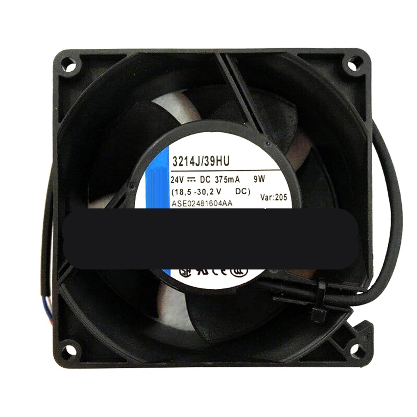 Ventilateur de refroidissement 3214J/39HU 3214 J/39HU 3214J/39NU 3214J/39NU 24 V CC 9 W 9038 9 cm 90 x 90 x 38 mm(3214J 39NU)