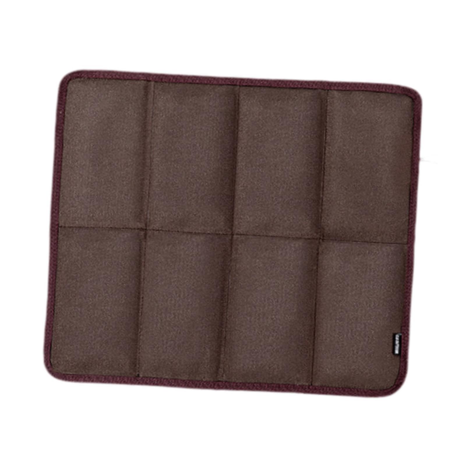 Yiju Folding Camping Mat Outdoor Cushion Sitting Cushion Comfortable Thickened Seat Cushion Sit Pad for Park Camping Garden Sports, Brown