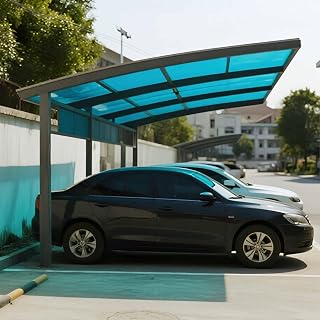 Polycarbonate Roofing Panels, Flexible Plastic Glass Alternative, Easy Cut for Sunroom Balcony Pergola DIY