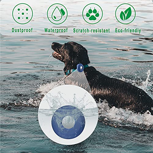Airtag Dog Collar Holder, Silicone Apple Air Tag Case Cover for 0.8-1.2inch Cat Pet Collar Harness Loop Cibaabo