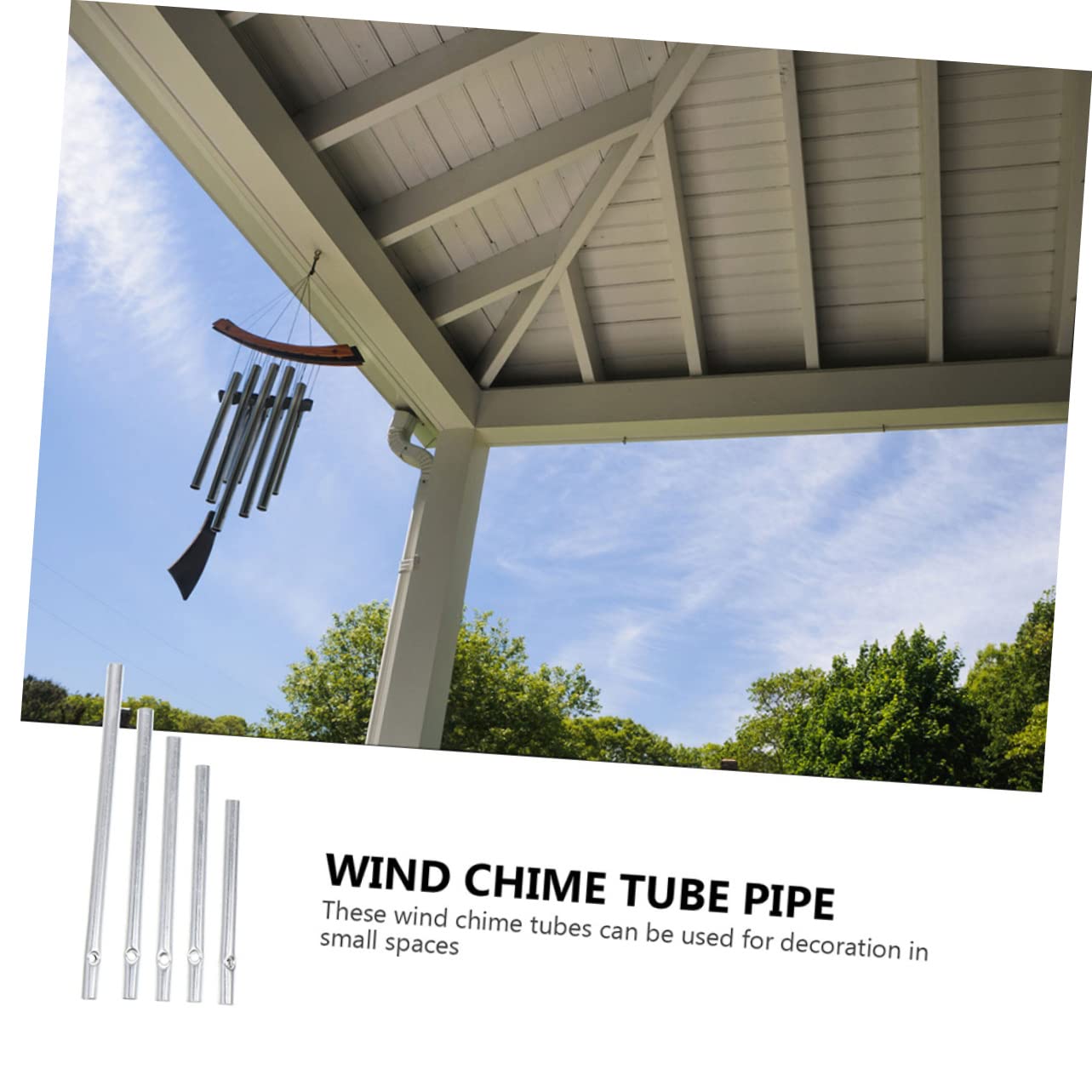 BESPORTBLE 200stücke Aluminium Windspiel Röhren DIY Windspiel Materialien Für Junge Mädchen Kindergarten Bastelbedarf Für Kreative Projekte Und